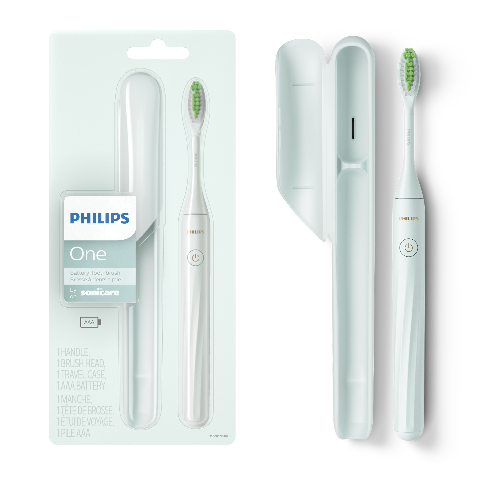 Philips Sonicare One Battery Toothbrush, Mint Blue
