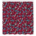 thumbnail image 3 of Ambesonne Skull Shower Curtain, Crosses Hearts Moons, 69"Wx75"L, Multicolor, 3 of 3