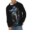 thumbnail image 2 of Valoranta Omen Men's Hoodie With Color Drawstrings Sweatshirt Hooded Pullover Print Winter Coat Jacket X-Large, 2 of 9