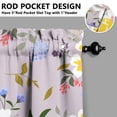 thumbnail image 5 of Kitchen Curtains and Valance Set 36 Inch Tier Pioneer Colorful Floral 3 Pieces Set Dining Room Small Curtain Drapes Cafe Curtains Valance for Home Decor Rod Pocket, 5 of 6