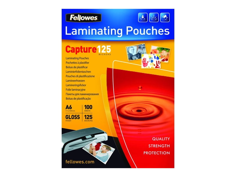 A6 Glossy 125 Micron Laminating Pouch - 100 pack