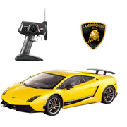 Lamborghini RC Cars Lambo Gallardo Sport Racing Toy Car for Kids 4-7 Years Birthday Gift, Yellow