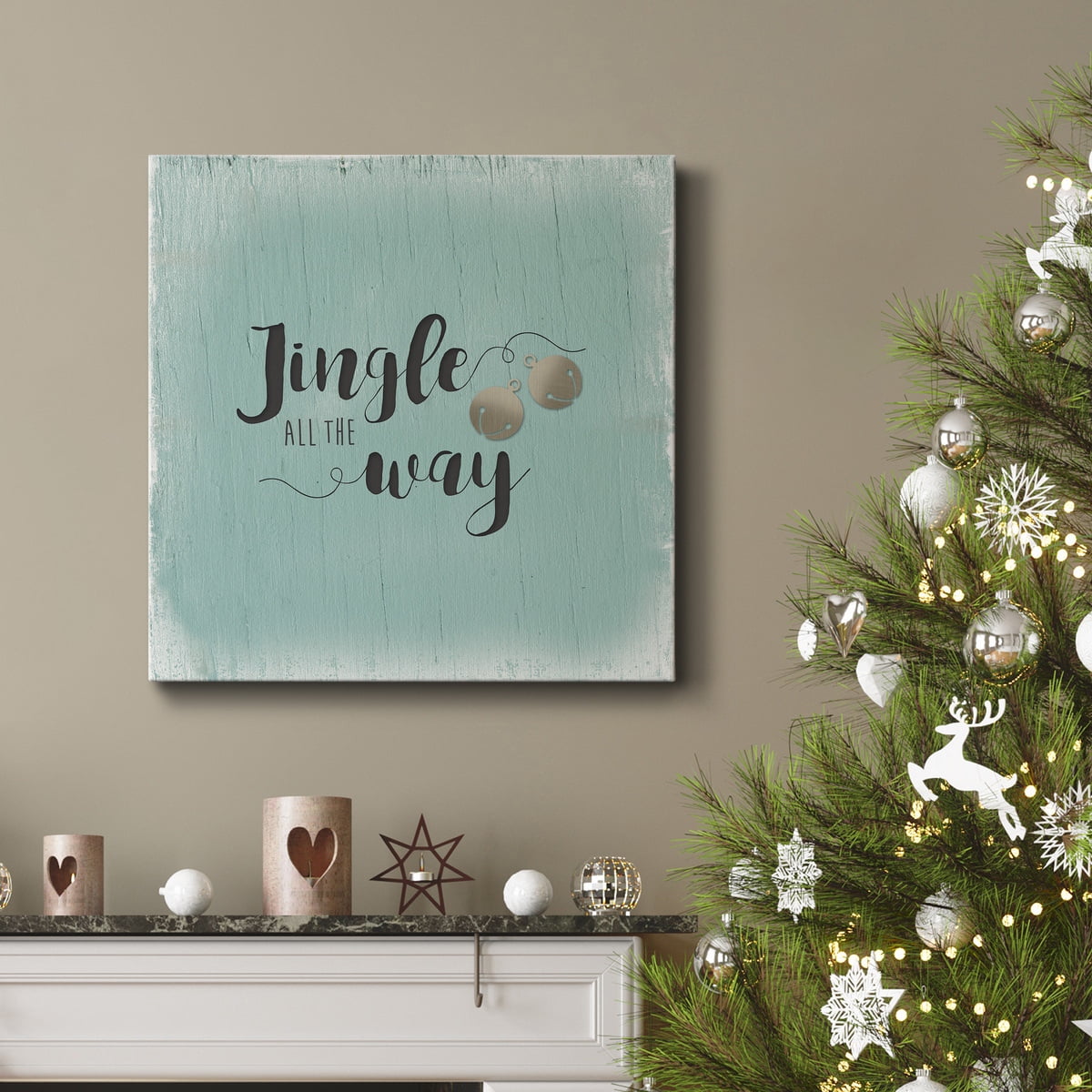 Christmas Tree Whimsy Collection E - Premium Gallery Wrapped Canvas - Ready to Hang