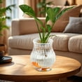 thumbnail image 4 of Modern Flower Vase, Transparent Flower Pots Plastic Vase Floor Vase Living Room Home Small Bottle Ornaments Office Hydroponic Flower Arranger, Ideal for Pampas Grass Dried Flowers Home Centerpiece, 4 of 6