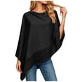 thumbnail image 2 of Cxenplz Womens Sheer Poncho Tops Lightweight Pullover Shawls Wraps Mesh Shrug Bolero Swimsuit Cover Up Summer Beachwear, 2 of 5