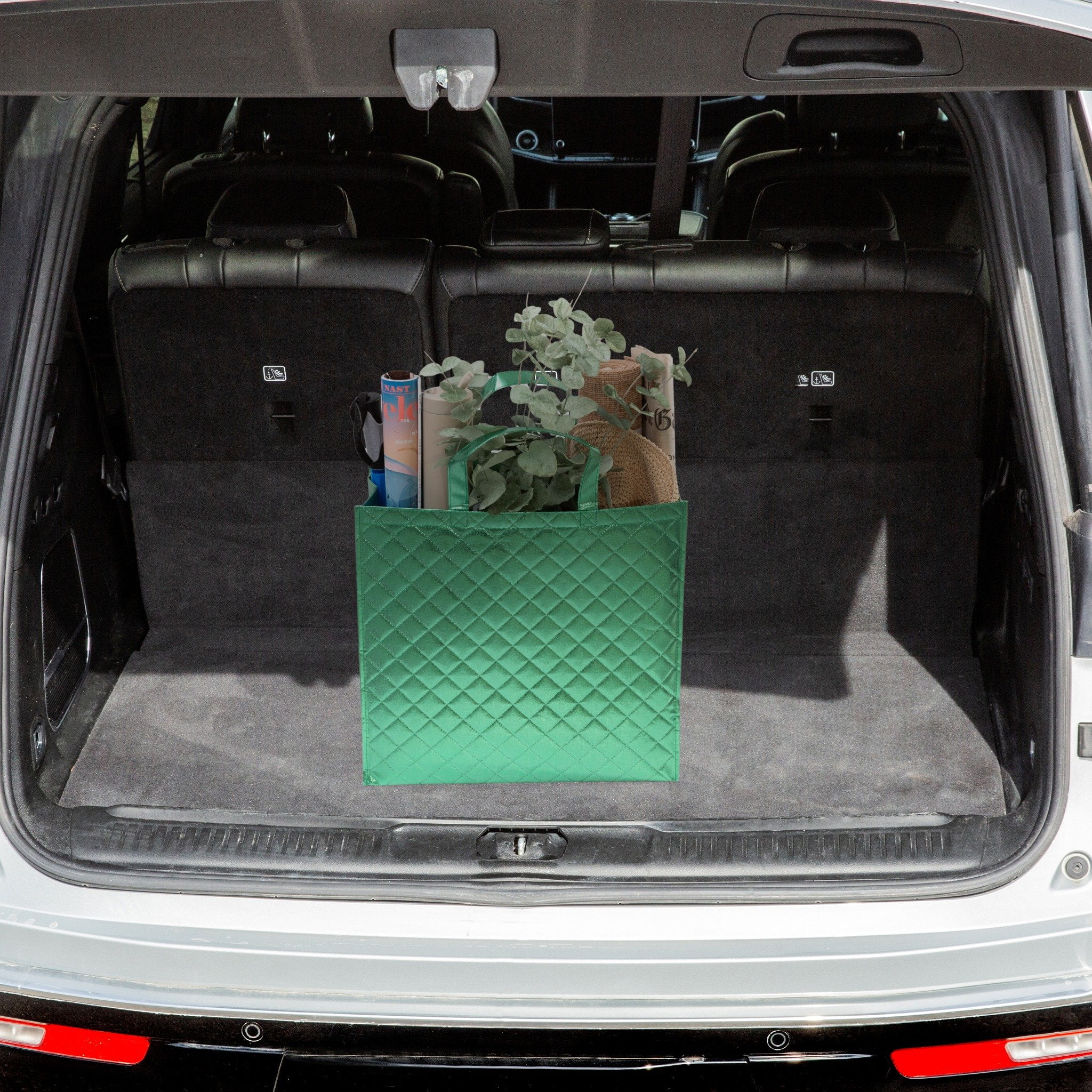 Reusable Grocery Bag, Quilted Shopping Bag for Groceries, MultipurposeTote Bag with Handles, Reusable Tote Bag