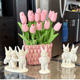 thumbnail image 5 of Scidweet 20 Pcs Artificial Flowers Fake Tulip, Pink Faux Tulip Flowers for Spring Indoor Table Wedding Decorations Mother's Day Easter Gifts, 5 of 10