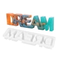 thumbnail image 1 of Labymos Letter Dream Silicone Mold Word Sign Epoxy Mould DIY Craft Home Table Decoration, 1 of 8