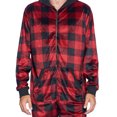 thumbnail image 5 of Ashford & Brooks Men's Adult Mink Fleece Hooded One-Piece Union Suit Pajamas, 5 of 5