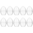 thumbnail image 2 of 10pcs Clear Plastic Fillable Balls for Craft Decor Reusable Shatterproof Perfect Size, 2 of 9