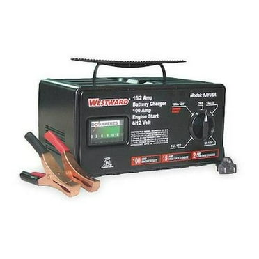Westward Battery Charger, Automatic Boosting, Charging For Battery Voltage: 6, 12