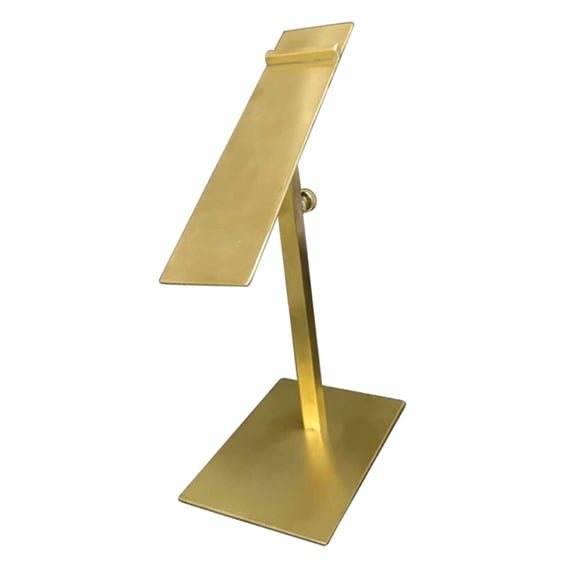 Soporte De Estante De Exhibición De Zapatos, Soporte De Metal Para Tienda, Tienda De Ropa, Centros Comerciales, Dorado Cepillado