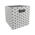 thumbnail image 1 of Design Imports CAMZ36644 11 x 11 x 11 Po Cube de Rangement en Polyester Carré Nid d'Abeilles&44; Gris, 1 of 2