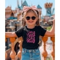thumbnail image 3 of Girly Big Sis Finally Shirt for Toddlers & Kids Pink Retro Heart Big Sister Sibling Tee for Girls Black Shirt Youth Small, 3 of 5