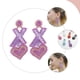 thumbnail image 4 of KAKOWELY par de pendientes de corazón con cuentas, pendientes colgantes de corazón de amor, pendientes de gota para el Día de San Valentín, joyería, 4 of 4