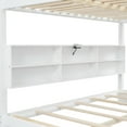 thumbnail image 3 of Bunk Bed With Storage, , White - Queen Over Bed, Robust Construction & Ports, 3 of 6