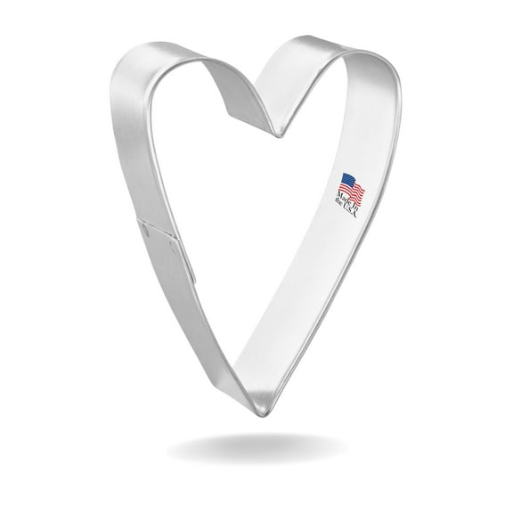 Heart Primitive Cookie Cutter 3 in - Foose Cookie Cutters - USA Tin Plate Steel
