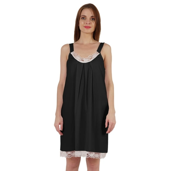 Inkmeso Sexy Lingerie nightgown for Women Sleeveless Lace Nightwear Tunic Dress Sleepwear