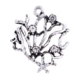thumbnail image 4 of de 5pcs de Colgante de Pendiente Collar de Plata Forma de Hojas Decoración DIY para Ropas Bolsas perfke Hoja de plata antigua, 4 of 9