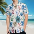 thumbnail image 5 of High Quality Hawaiian Shirts for Men Short Sleeve Aloha Beach Shirt Floral Summer Casual Button Down Shirts Blouses GPDPIW, 5 of 7