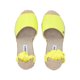 thumbnail image 4 of Alpargata Puntal De Plataforma Yute Con Listón 2 en 1 Cabra Piel Sintético Limón Ajustable Para Mujer, 4 of 5
