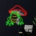thumbnail image 3 of Handmadetneonsign Frog Mushroom Neon Light, Mushroom Frog Led Light, Toad Led Sign, Frog Neon Sign, 3 of 5