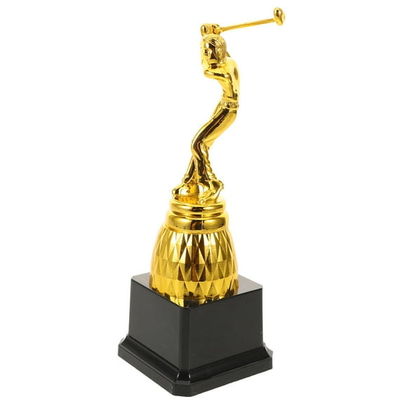 OFFIGAM Multi-Purpose Plastic Sports Trophy for Golf Players, 1 Set - Ideal Award for Sports Events and Competitions