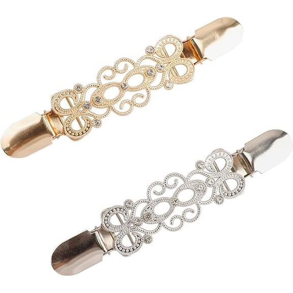 Poscoverge Dress Clips Back Cinch,2 Pieces Cinch Clip, Sweater Shirt Clips, Shawl Clips for Women, Waist Cincher Clip Clothing Cinch Clip