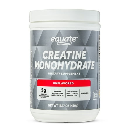 Equate Creatine Monohydrate Dietary Supplement, Unflavored, 5 g, 15.87 oz