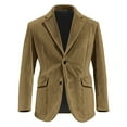 thumbnail image 2 of Big and Tall Christmas Blazers for Men Formal Corduroy Jacket Business Tailored Fit Notched Collar Winter Suit Jackets, 2 of 5