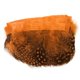 thumbnail image 1 of Adorno de sombrerería de sombrero de adorno de flecos de plumas de pollo teñido de 2 yardas / 1,8 M naranja, 1 of 7