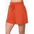 thumbnail image 6 of Women's Cotton Terry Long Sleeve Oversized Top & Drawstring Shorts SET, 6 of 11