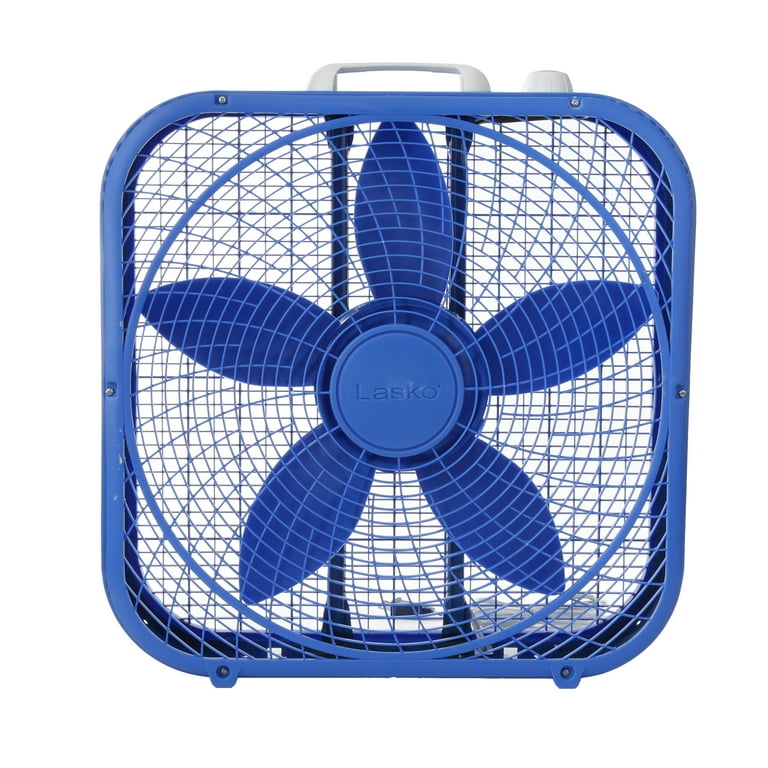 Lasko Cool Colors 20 3-Speed Box Fan, Model B20308, Blue - Walmart.com