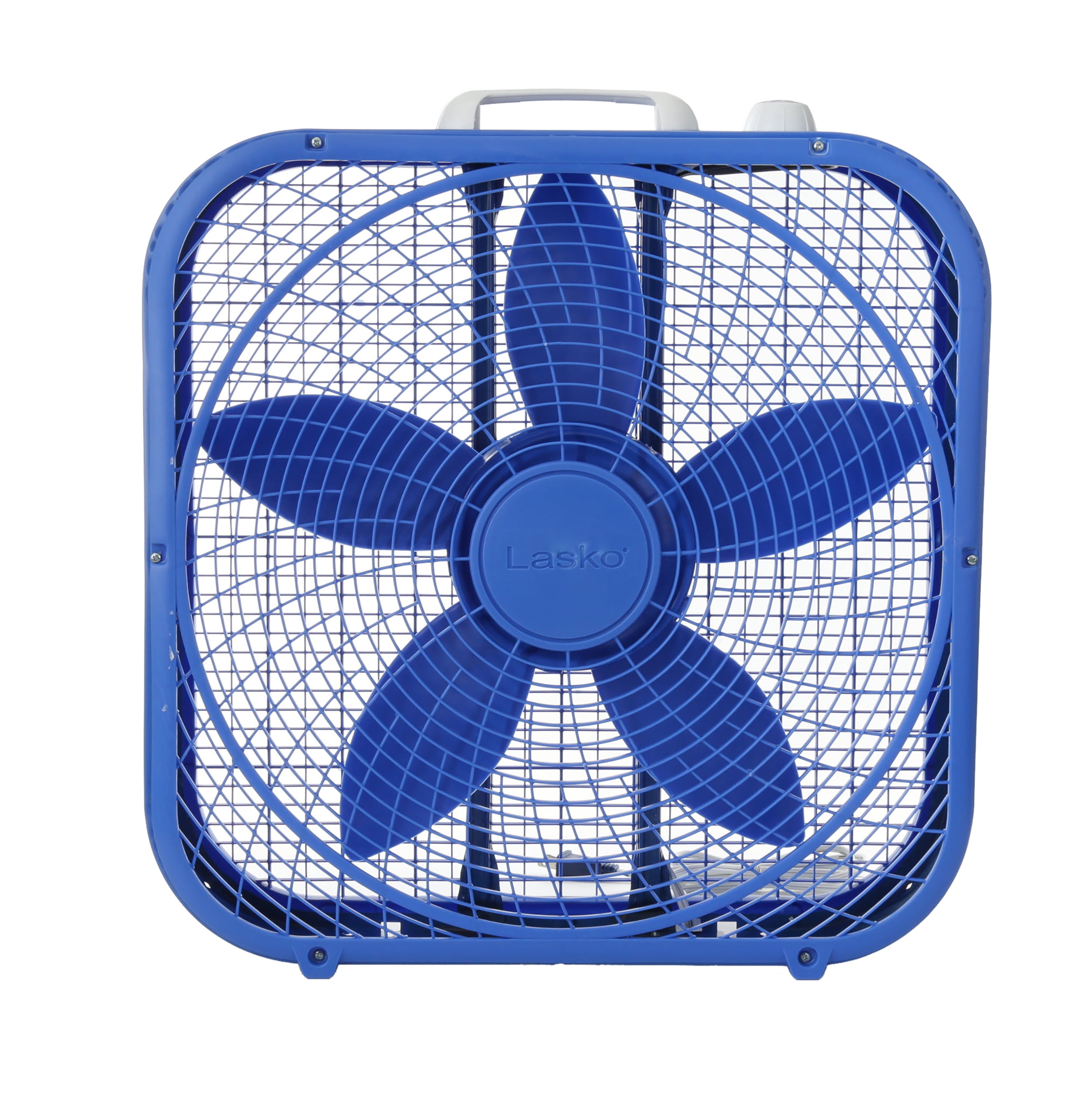 Lasko Cool Colors 20 3 Speed Box Fan Model B20308 Blue Walmart 