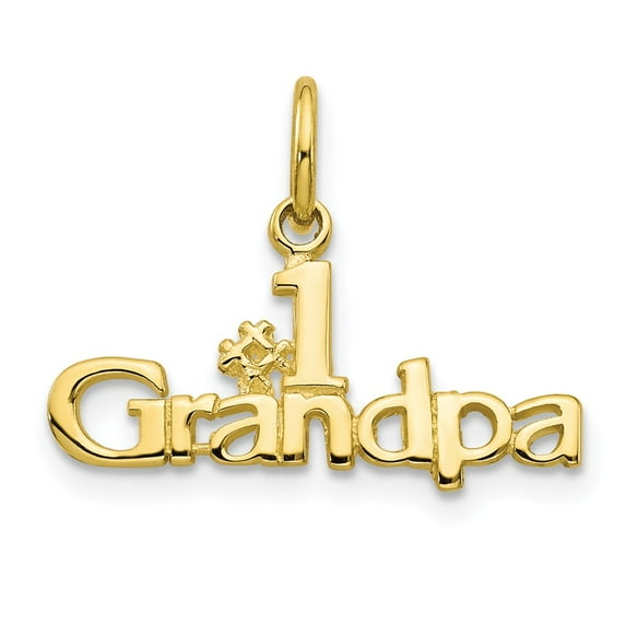 FB Jewels 10K Yellow Gold #1 Grandpa Charm