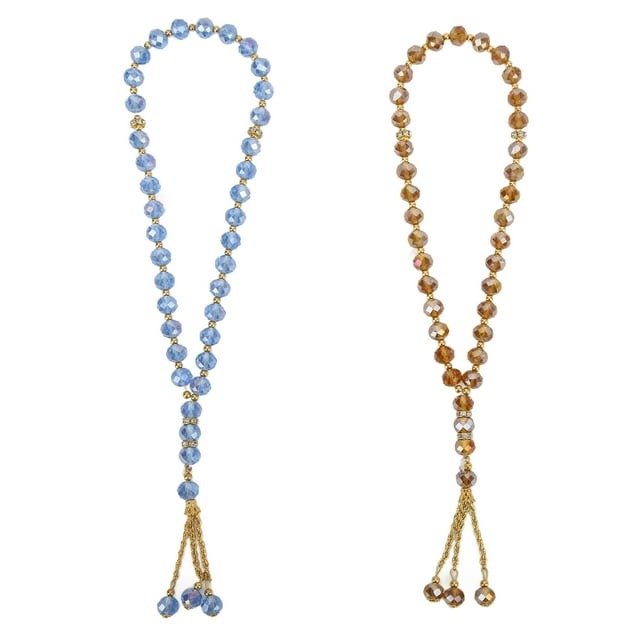 Tasbih Musulmán, Color Azul Champán, Diseño único, Cuentas De Rosario, Duradero, Ligero Para Decoración Diaria Para Regalo