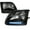 Black, variant on Led Euro Headlights for 97 to 03 Ford F150, Black - 12 x 14 x 15 in.