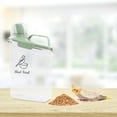 thumbnail image 3 of Brabtod Bird Seed Storage Container,2-3 Lbs Airtight Bird Food Container with Handle and Measuring Cup,Portable Pet Food Container for Wild Bird Sunflower Seed-BPA Free Transparent/Green, 3 of 7