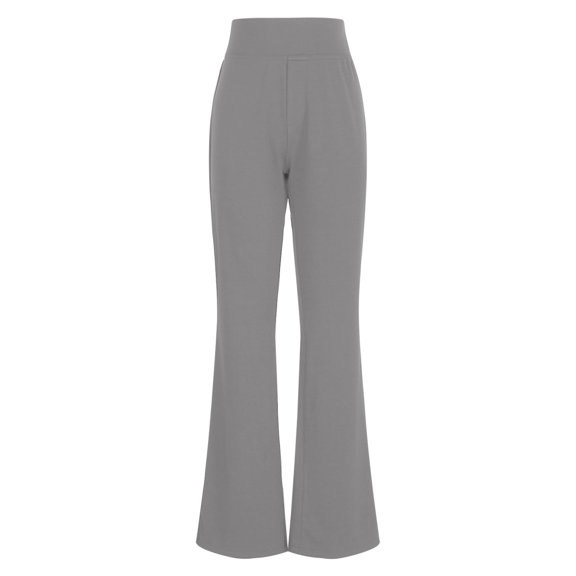 Bootcut Dress Pants For Women Solid High Waisted Straight Pant Regular Business Casual Work Trousers With Pockets