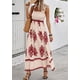 thumbnail image 3 of Vestido PRETTYGARDEN 2025 sin mangas con escote cuadrado y estampado floral XXL, 3 of 5