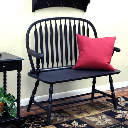 UPC 757973200264 product image for Carolina Chair and Table Windsor Bench  Black | upcitemdb.com