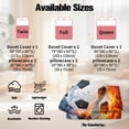 thumbnail image 7 of WASFDN Kids Duvet Cover Football Bedding Set for Children Boys 3D Printed Soccer Quilt Cover Set with 2 Pillowcases Sports Theme Comforter Cover 3Pcs,Full Size,Style D, 7 of 7