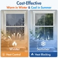 thumbnail image 6 of LKYICNHY Reflective Window Privacy Film, 23.6"x157.4"One Way Window Tint for Home, Heat & Sun Blocking UV Protection Shatterproof Adhesive Glass Film for Kitchen Office with Tools（black silver), 6 of 8