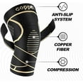 thumbnail image 6 of Copper Knee Brace for Women and Men(2 pack)-Knee Compression Sleeve with Straps,Knee Braces for Knee Pain,Knee Support for Arthritis, 6 of 8