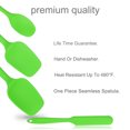 thumbnail image 4 of Kitchen Cooking Silicone Spatula Set Heat Resistant Turner Scraper Baking Utensils Green 4 Pieces, 4 of 7
