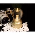 thumbnail image 3 of Mini LED Table Lamp, Bulb Lamp, Wireless Battery Operated Night Light Vintage Lamp by the Table and Bed with USB Charging Cable - Gold, 3 of 6