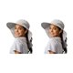 thumbnail image 2 of Advancent Sombrero para el sol Sombrero de pesca plegable impermeable Sombrero de pesca de luz solar ajustable de nylon Gorra de nylon para exteriores No.02 2piezas Advancent CBP160644, 2 of 6