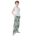 thumbnail image 4 of FORMRS Kids Pajama Pants with Pockets Size 6-8Y Boys Lounge Sleep Bottoms, Watercolor Hydrangeas Pattern, 4 of 8