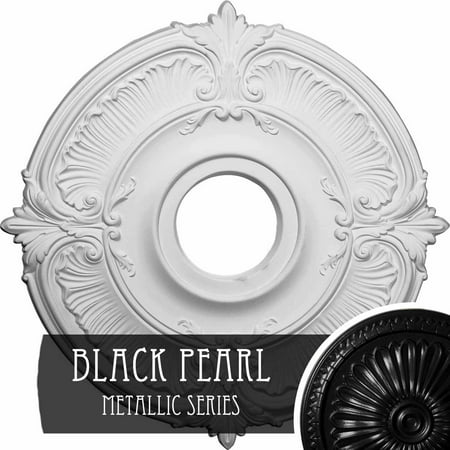 18 Od X 4 Id X 5 8 P Attica Ceiling Medallion Fits Canopies Up To 5 Hand Painted Black Pearl