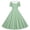 Green, variant on Makaor Formal Dresses for Kids Girls Button Ruched A Line Dress Collared Short Sleeve Wedding Guest Dresses Empire Waist Midi Birthday Party Dresses